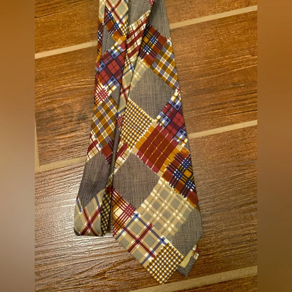 Joseph Abboud Italian patchwork Pure Silk Tie